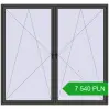 Pricing Tilt-and-Turn 2500x2350 mm REHAU ENERGY-SAVING SYNEGO MD BASALT_GREY two-sided. Price: 7 540.4 PLN