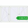 Pricing Tilt-and-Turn 2440x1450 mm REHAU OPTIMUM EURO-DESIGN 70 RAL 9016 Traffic white two-sided. Price: 3 099.34 PLN