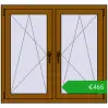 Ustalenie cen Okna skrzydłowe 1140x1055 mm REHAU ENERGY-SAVING SYNEGO MD GOLDEN OAK dwustronny. Cena: 465,09 €