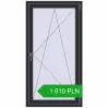 Pricing Tilt-and-Turn 800x1500 mm REHAU OPTIMUM EURO-DESIGN 70 ANTHRACITE_GREY_GLATT two-sided. Price: 1 609.9 PLN