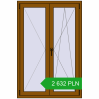 Pricing Tilt-and-Turn 1000x1500 mm REHAU OPTIMUM EURO-DESIGN 70 GOLDEN OAK two-sided. Price: 2 631.74 PLN