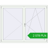 Pricing Tilt-and-Turn 1830x1450 mm REHAU OPTIMUM EURO-DESIGN 70 GOLDEN OAK external. Price: 2 578.33 PLN