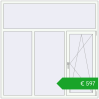 Pricing Tilt-and-Turn 1800x1800 mm REHAU OPTIMUM EURO-DESIGN 70 ANTHRACITE_GREY_STRUKTURAL external. Price: 596,84 €