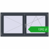 Pricing Tilt-and-Turn 1500x750 mm REHAU OPTIMUM EURO-DESIGN 70 ANTHRACITE_GREY_STRUKTURAL two-sided. Price: 1391,74 zł