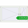 Pricing Tilt-and-Turn 1700x1000 mm REHAU OPTIMUM EURO-DESIGN 70 RAL 9016 Traffic white two-sided. Price: 2 274.36 PLN