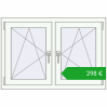 Ustalenie cen Okna skrzydłowe 1065x725 mm REHAU ENERGY-SAVING SYNEGO MD BLACK_ULTI-MATT zewnętrzny. Cena: 298,34 €