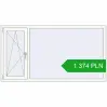Pricing Tilt-and-Turn 1930x1030 mm REHAU OPTIMUM EURO-DESIGN 70 RAL 9016 Traffic white two-sided. Price: 1 374.27 PLN