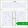 Ustalenie cen Okna rozwierne 1500x1500 mm REHAU OPTIMUM EURO-DESIGN 70 RAL 9016 Traffic white dwustronny. Cena: 2206,80 zł
