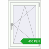 Pricing Tilt-and-Turn 650x950 mm REHAU OPTIMUM EURO-DESIGN 70 RAL 9016 Traffic white two-sided. Price: 436.04 PLN