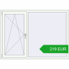 Pricing Tilt-and-Turn 1650x1200 mm REHAU OPTIMUM EURO-DESIGN 70 RAL 9016 Traffic white two-sided. Price: 219.18 EUR
