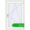 Ustalenie cen Okna skrzydłowe 670x1060 mm EPSILON OPTIMA RAL 9016 Traffic white dwustronny. Cena: 362,82 zł