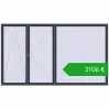 Ustalenie cen Okna skrzydłowe 4000x2300 mm REHAU OPTIMUM EURO-DESIGN 70 ANTHRACITE_GREY_STRUKTURAL dwustronny. Cena: 2106,17 €