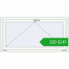 Pricing Tilt-and-Turn 1340x700 mm REHAU OPTIMUM EURO-DESIGN 70 RAL 9016 Traffic white two-sided. Price: 219.61 EUR