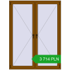 Pricing Tilt-and-Turn 1500x2000 mm REHAU OPTIMUM EURO-DESIGN 70 GOLDEN OAK two-sided. Price: 3 714.38 PLN