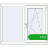 Ustalenie cen Okna skrzydłowe 1050x900 mm EPSILON OPTIMA RAL 9016 Traffic white dwustronny. Cena: 130,23 €