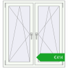 Ustalenie cen Okna skrzydłowe 1125x1220 mm REHAU ENERGY-SAVING SYNEGO MD BLACK_ULTI-MATT zewnętrzny. Cena: 414,29 €