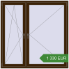 Ustalenie cen Okna skrzydłowe 1600x1600 mm KORSA BRILLANT DESIGN. Cena: 1 330.08 EUR