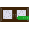 Ustalenie cen Okna skrzydłowe 990x530 mm REHAU OPTIMUM EURO-DESIGN 70 DARK_OAK dwustronny. Cena: 247,15 €