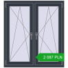 Pricing Tilt-and-Turn 1065x1175 mm REHAU ENERGY-SAVING SYNEGO MD ANTHRACITE_GREY_STRUKTURAL two-sided. Price: 2086,60 zł