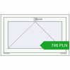 Pricing Tilt-and-Turn 960x580 mm REHAU OPTIMUM EURO-DESIGN 70 RAL 9016 Traffic white two-sided. Price: 745.67 PLN