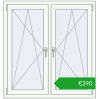 Pricing Tilt-and-Turn 1125x1190 mm REHAU ENERGY-SAVING SYNEGO MD BLACK_ULTI-MATT external. Price: 389,86 €