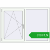 Pricing Tilt-and-Turn 1400x1000 mm REHAU OPTIMUM EURO-DESIGN 70 RAL 9016 Traffic white two-sided. Price: 817.54 PLN