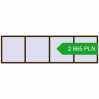 Pricing Tilt-and-Turn 3500x1000 mm REHAU OPTIMUM EURO-DESIGN 70 DARK_OAK two-sided. Price: 2 664.7 PLN