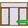 Ustalenie cen Okna skrzydłowe 2100x1800 mm REHAU ENERGY-SAVING SYNEGO MD GOLDEN OAK dwustronny. Cena: 4 217.09 PLN