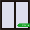 Pricing Tilt-and-Turn 1000x1000 mm REHAU OPTIMUM EURO-DESIGN 70 BLACK_BROWN two-sided. Price: 858.07 PLN