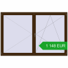 Pricing Tilt-and-Turn 2300x1500 mm REHAU ENERGY-SAVING SYNEGO MD DARK_OAK two-sided. Price: 1 147.76 EUR