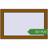 Ustalenie cen Okna skrzydłowe 760x480 mm KORSA BRILLANT DESIGN GOLDEN OAK dwustronny. Cena: 551.38 PLN