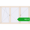 Ustalenie cen Okna skrzydłowe 2500x1500 mm REHAU OPTIMUM EURO-DESIGN 70 CREAME_WHITE_50L-2 dwustronny. Cena: 982,44 €