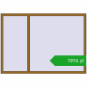 Pricing Tilt-and-Turn 2000x1400 mm REHAU ENERGY-SAVING SYNEGO MD LIGHT_OAK two-sided. Price: 1974,00 zł