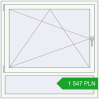 Pricing Tilt-and-Turn 1200x1200 mm REHAU OPTIMUM EURO-DESIGN 70 RAL 9016 Traffic white two-sided. Price: 1 547.49 PLN