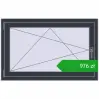 Ustalenie cen Okna skrzydłowe 1100x700 mm CLASICTHERM 70 ANTHRACITE_GREY_STRUKTURAL dwustronny. Cena: 975,50 zł