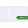 Pricing Tilt-and-Turn 2400x1380 mm KORSA ENERGY-SAVING REHAU SYNEGO MD. Price: 948.77 EUR