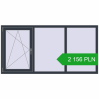 Pricing Tilt-and-Turn 2000x1000 mm REHAU OPTIMUM EURO-DESIGN 70 ANTHRACITE_GREY_STRUKTURAL two-sided. Price: 2 156.07 PLN