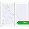 Pricing Tilt-and-Turn 1600x1400 mm REHAU ENERGY-SAVING SYNEGO MD WALNUT external. Price: 2195,79 zł
