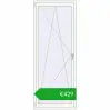 Ustalenie cen Okna skrzydłowe 900x2300 mm REHAU ENERGY-SAVING SYNEGO MD ANTHRACITE_GREY_STRUKTURAL zewnętrzny. Cena: 429,49 €