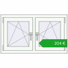 Ustalenie cen Okna skrzydłowe 990x575 mm REHAU OPTIMUM EURO-DESIGN 70 BLACK_BROWN zewnętrzny. Cena: 203,72 €