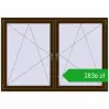 Ustalenie cen Okna skrzydłowe 1830x1265 mm REHAU ENERGY-SAVING SYNEGO MD DARK_OAK dwustronny. Cena: 2835,89 zł