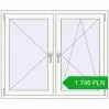 Pricing Tilt-and-Turn 1270x1050 mm REHAU OPTIMUM EURO-DESIGN 70 RAL 9016 Traffic white two-sided. Price: 1 746.01 PLN