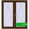 Ustalenie cen Okna skrzydłowe 1275x1400 mm REHAU ENERGY-SAVING SYNEGO MD DARK_OAK dwustronny. Cena: 578,62 €