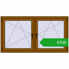 Ustalenie cen Okna skrzydłowe 1605x860 mm REHAU ENERGY-SAVING SYNEGO MD GOLDEN OAK dwustronny. Cena: 535,48 €