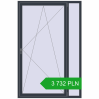 Pricing Tilt-and-Turn 1380x2100 mm REHAU OPTIMUM EURO-DESIGN 70 ANTHRACITE_GREY_STRUKTURAL two-sided. Price: 3 732.18 PLN