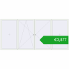 Pricing Tilt-and-Turn 5000x2300 mm ALU STANDARD 72 RAL 9016 Traffic white two-sided. Price: 3876,83 €