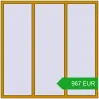 Pricing Tilt-and-Turn 1800x1800 mm ALU STANDARD 72 RAL 1005 Honey yellow two-sided. Price: 966.68 EUR