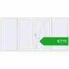 Pricing Tilt-and-Turn 2800x1400 mm REHAU ENERGY-SAVING SYNEGO MD RAL 9016 Traffic white two-sided. Price: 778,83 €