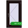 Pricing Tilt-and-Turn 500x900 mm REHAU OPTIMUM EURO-DESIGN 70 BLACK_BROWN two-sided. Price: 881.49 PLN