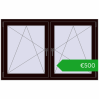 Ustalenie cen Okna skrzydłowe 1515x950 mm REHAU ENERGY-SAVING SYNEGO MD CHOCOLATE_BROWN dwustronny. Cena: 499,66 €
